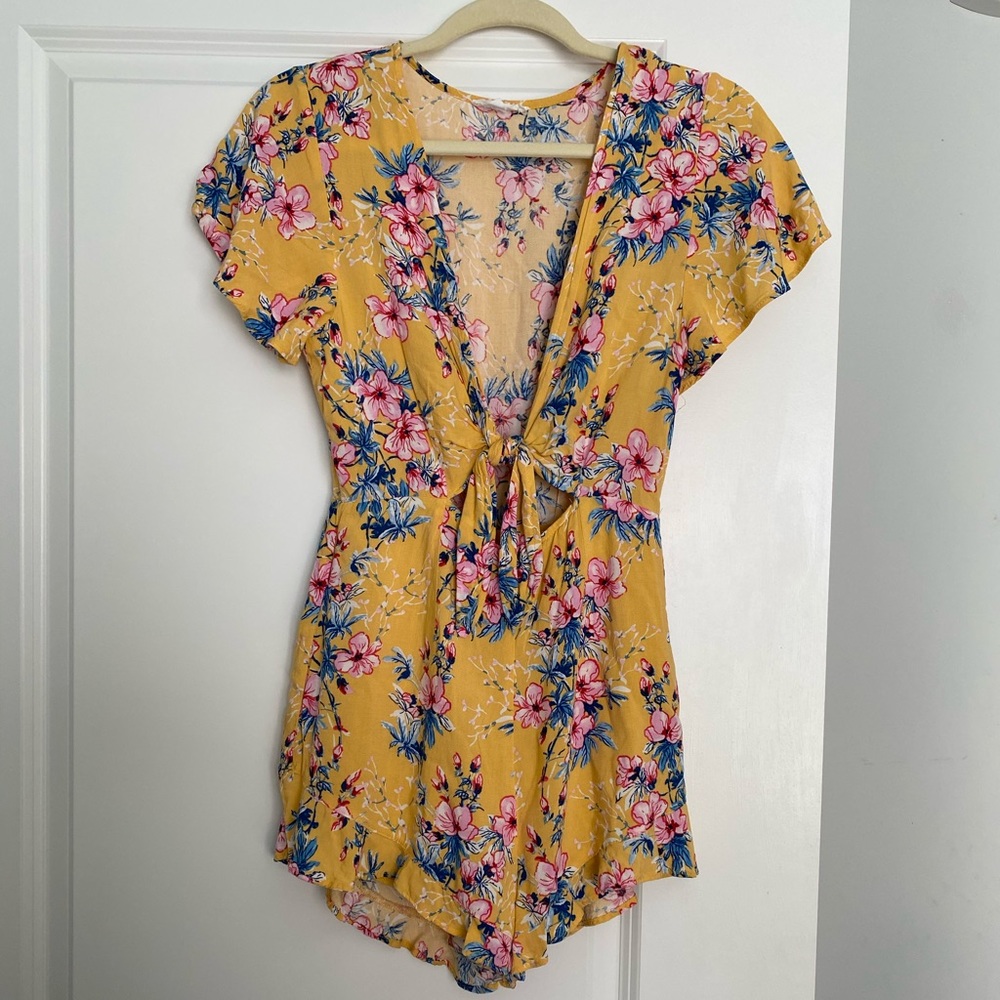 Floral Print Romper